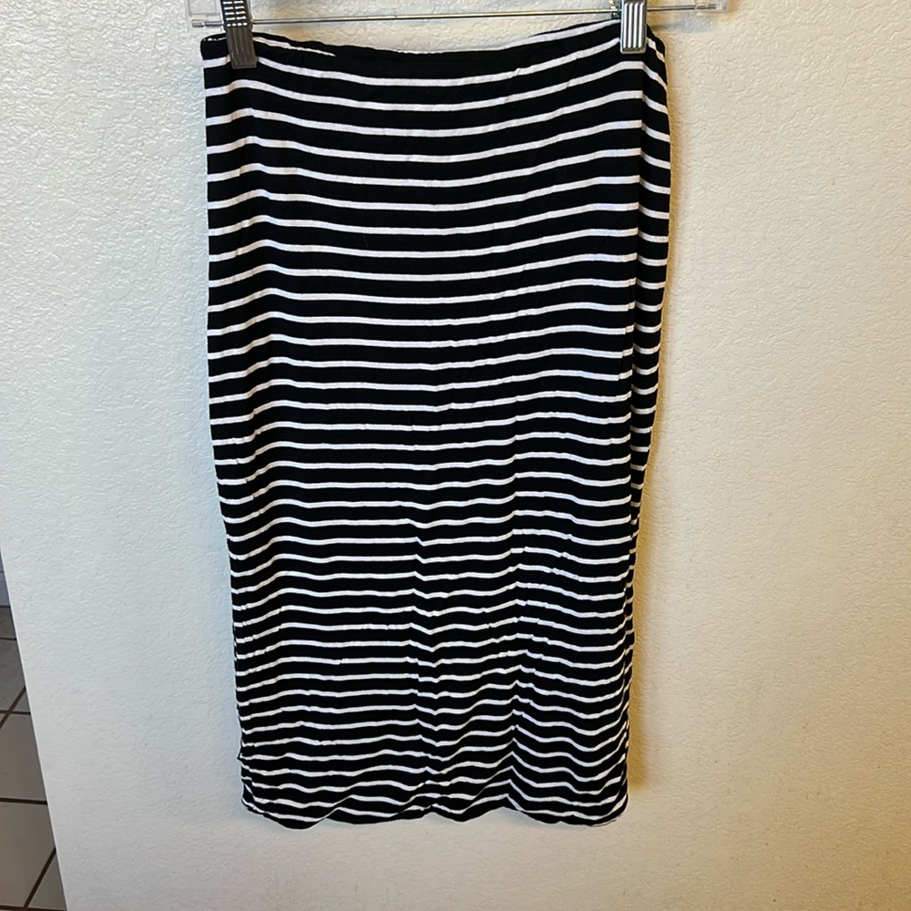 {Gibson} Striped midi skirt